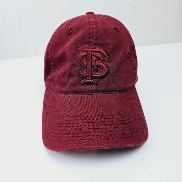 The Game Florida State Seminoles FSU Adjustable Hat Garnet/Garnet Logo OSFM - Picture 1 of 7